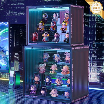 【透明防塵】盲盒收納架 展示架 收納盒 展示櫃 手辦盒 亞克力集裝箱 大容量多層 可疊加組合 泡泡瑪特專用 桌面展示