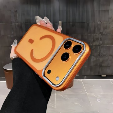 新款橙色磁吸手機殼 防摔保護殼 磨砂殼 適用於 iPhone 17 16 15 14 13 Pro Max 蘋果手機殼