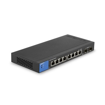 Linksys LGS310C-TW 8埠(8埠GE+2埠SFP) L2管理型 Gigabit 超高速乙太網路交換器(鐵殼)-LGS310C