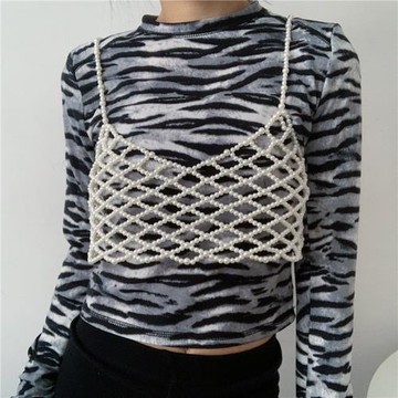 珍珠吊帶縷空背帶式腰帶女士法式復古氣質配襯衫西裝百搭外穿腰封