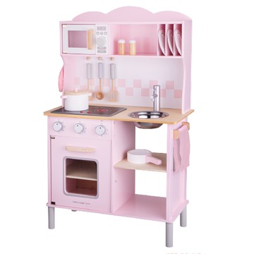 荷蘭 New Classic Toys - 超人氣推薦-聲光小主廚-櫻花粉-(含配件12件)