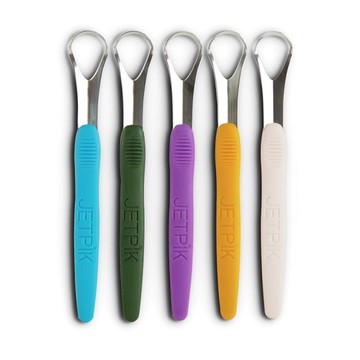 舌苔清潔器 Jetpik刮舌器 舌苔清潔器 清除舌苔 去口臭 舌苔刷 不銹鋼刮舌板