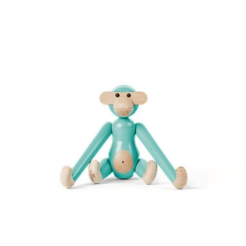 Monkey Mini 木頭迷你猴（松石綠）