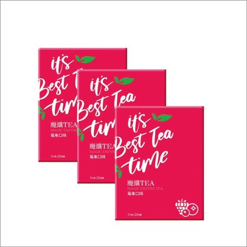 博勝生醫 魔纖TEA康普茶 (莓果口味) 盒/20包(3入)