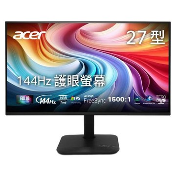 (福利品｜內容全新)ACER 宏碁KA272 P6 護眼螢幕(27型/FHD/144Hz/1ms/HDMI/IPS)