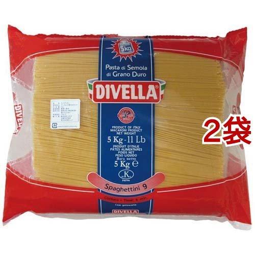 ディヴェッラ(Divella) #9 スパゲッティーニ 1.55mm 業務用 5kg*2袋セット  ディベラ