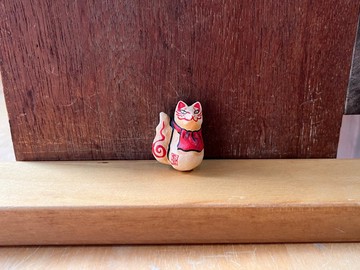 胸針「迎客狐」
