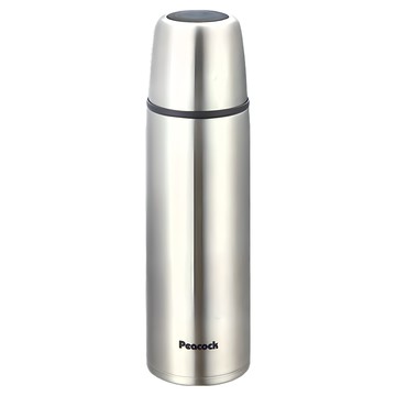 Peacock 日本孔雀 孔雀水壺 保溫瓶 輕巧便攜 時尚簡約  銀色  0.35L  1入