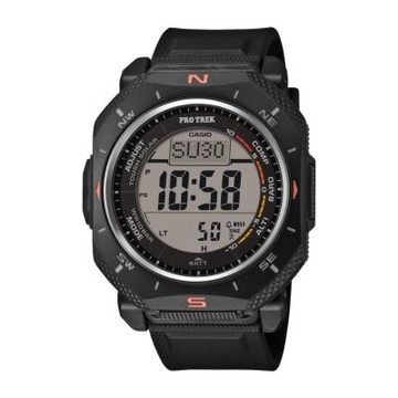 CASIO 卡西歐 PRO TREK 太陽能 戶外冒險  堅固耐用電子錶款 黑 PRG-69-1_46.4mm