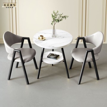 免運 奶茶店桌椅 茶几桌 洽談桌 餐飲桌 桌椅組合 洽談桌椅組合咖啡店奶茶圓形桌子辦公休閑酒店小圓桌一整套網紅全館八折 店長推薦 工廠現貨直銷 可開發票 k5613