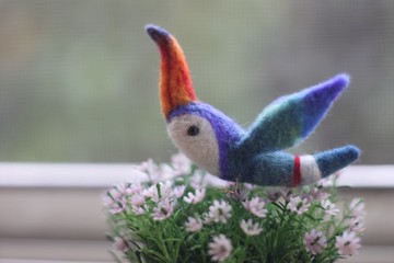 橘色大嘴鳥吊飾兼項鍊 訂做款