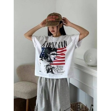 【APPAREL DESIGN】Boxy寬短版國旗上衣｜潮流街頭必備
