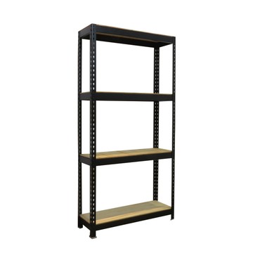 【空間特工】150x60x150cm 四層架 免螺絲角鋼架 附層板 耐重置物架 貨架 倉儲架 收納架 組合架 重型架消光黑角鋼