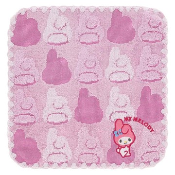 Marushin 丸真 三麗鷗 刺繡純棉方巾 手帕 剪影 美樂蒂 RS92677