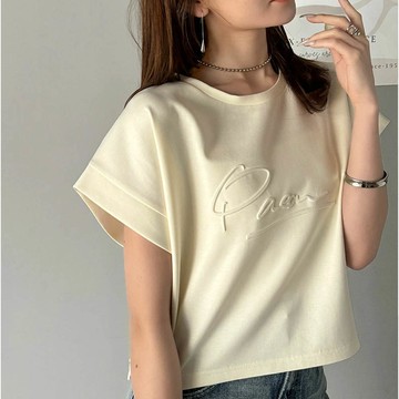 日本 Classical Elf - Java 低調logo印花寬短袖上衣-白