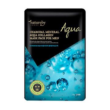 韓國 natureby 原礦炭男士面膜-水膠原 25g