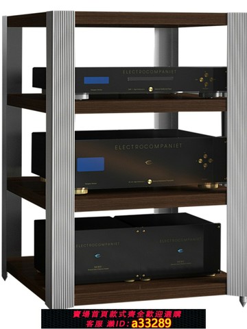 {可打統編 超低價}捷盛F3系列HIFI影音器材功放機架CD發燒音響木質鋁合金功放機柜子