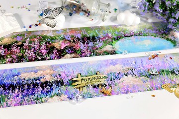 薰衣草花園 田園造景 PET 紙膠帶 10米卷 2米卷