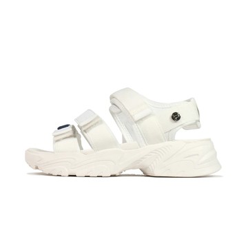 【FILA】TAPERED SANDALS 涼鞋 女鞋 厚底涼鞋 白色-5S316Y132