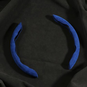 Alcantara汽車方向盤套吸汗防滑車把套透氣通用適用寶馬奧迪大眾