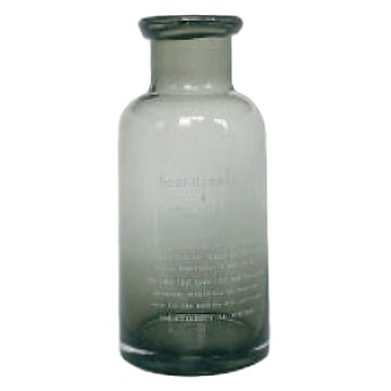 Homely Zakka 北歐經典復古萬用玻璃瓶 小 (優雅灰)  800ml  1個