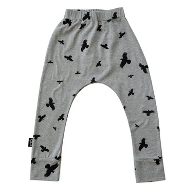 Moi Kids 冰島有機棉童裝哈倫長褲 3歲至8歲淺灰色