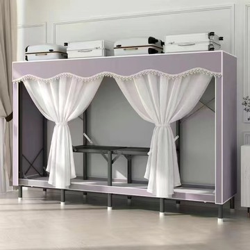 ??免運 可開發票 鋼板簡易折疊衣柜免安裝鋼架出租房鋼管加粗加固家用臥室收納衣櫥