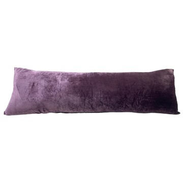 J&N 晶亮絲絨長抱枕 120 x 40cm 粉紫色 柔軟舒適 可拆洗設計 居家生活好夥伴