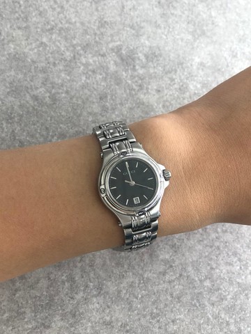 【日本直送 名牌中古包】GUCCI 古馳 手錶 銀色 不鏽鋼 石英 9040L vintage