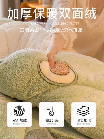 新品~羊羔絨被子冬被芯宿舍單人學生加厚保暖四季通用太空棉被春秋被褥- 雙11全館免運