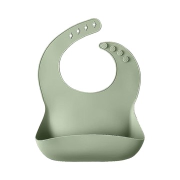 【芽比兔】立體矽膠寬口圍兜