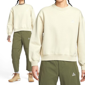 Nike Acg Tf Tuff Fleece Crw 女款 奶茶色 寬鬆 重磅 刷毛 長袖 IH0716-229