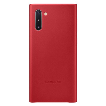 SAMSUNG Galaxy Note10皮革背蓋 紅