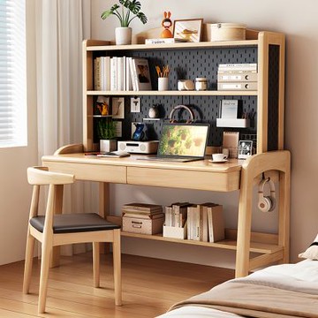 Happylife 實木洞洞板升降桌 140公分 Y12501