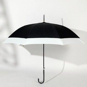 浮羽雨傘 歐式纖細直桿彎柄傘碎花格紋波點條紋公主傘自動長柄傘