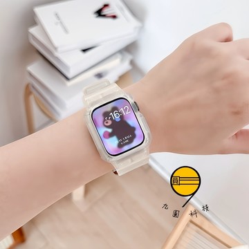 一體錶帶 Apple Watch 11 10 錶帶 9 8 SE 錶帶+保護殼 46mm 防摔錶帶 防水錶帶 矽膠錶帶