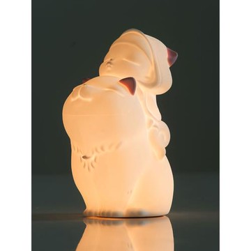 白夜童話硅膠好夢燈臥室床頭充電小夜燈護眼月子睡眠拍拍燈送女生