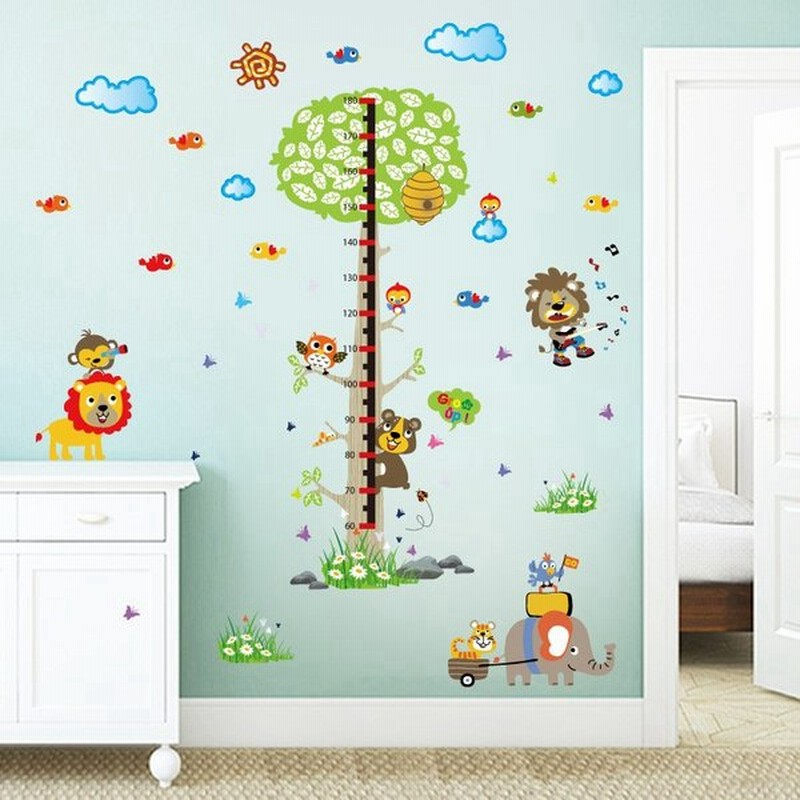 ウォールステッカー インテリア 壁紙シール ウォールシール 壁紙 シール Diy 雑貨 小物 身長計 子供部屋 キッズ 子ども 動物 かわいい 通販 Lineポイント最大0 5 Get Lineショッピング