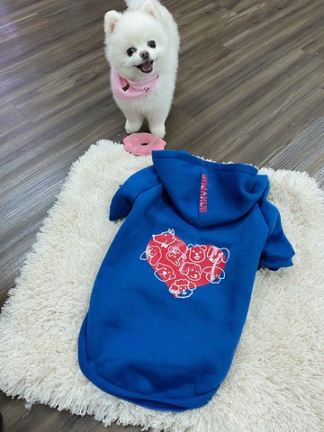 毛孩家族 Fukids Family 萌犬必備 保暖冬裝帽T 柔軟親膚內鋪厚棉