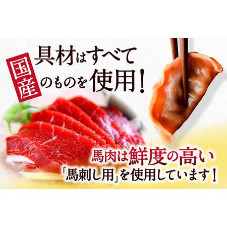 ふるさと納税 熊本 馬刺し 専門店のさくら馬肉 餃子 80個 国産 冷凍 熊本県人吉市