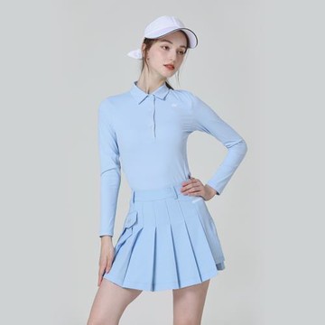 樂為高爾夫服裝女套裝韓式GOLF女裝2023新品網球服女秋冬長袖短裙
