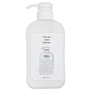 What a skin. 弱鹼性泡沫洗面乳 大容量  500g  1瓶