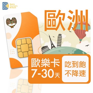 【DJB】歐洲網卡 歐洲sim卡 7-30天 5G訊號吃到飽不降速 歐洲上網卡 瑞士 英國 法國 希臘｜DJB歐樂卡