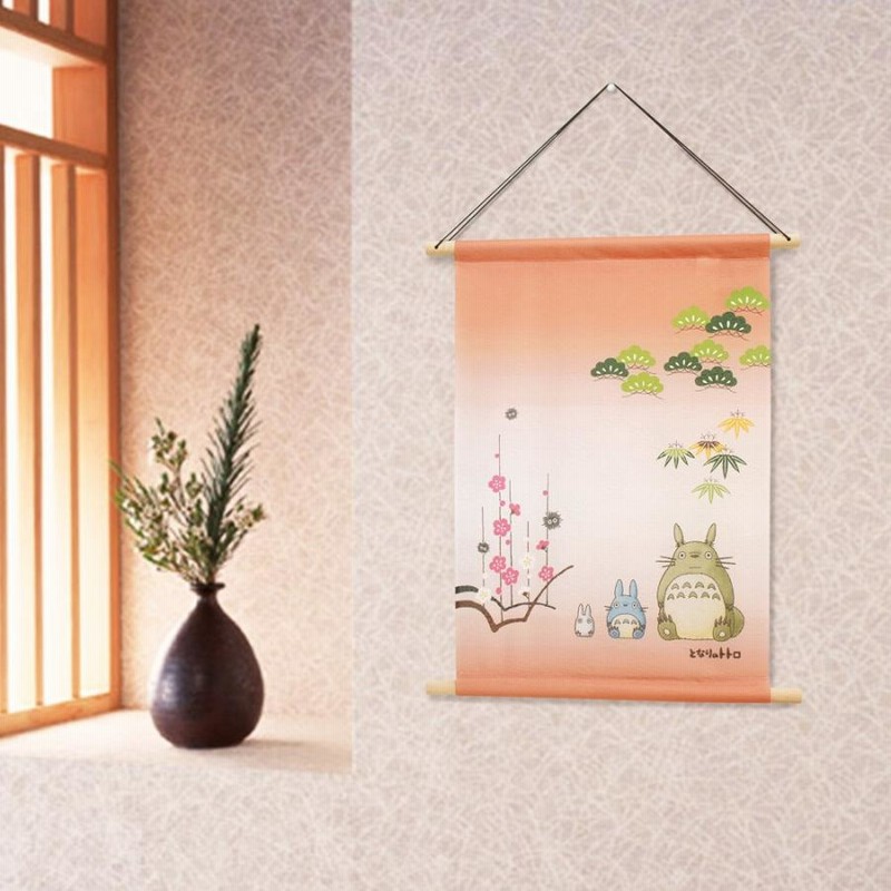 となりのトトロ ジブリ のれん タペストリー 掛け軸 43X60cm