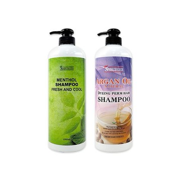 莎柏格 SABURGER~酷涼薄荷／染燙受損 洗髮精(1000ml) 款式可選