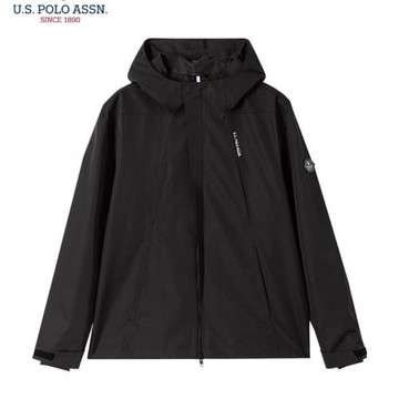 uspoloassn男士夾克春秋寬松連帽沖鋒衣休閑美式運動防風外套