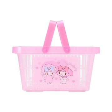 【震撼精品百貨】美樂蒂_My Melody~日本SANRIO三麗鷗 美樂蒂塑膠手提收納籃-彼安諾*11311