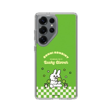 Galaxy S25 Ultra Clear 透明 - Bunni Konbiny - Bunni Konbiny Lucky Clover
