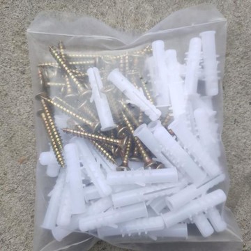 帶刺塑料膠粒墻塞脹栓膠塞錨栓脹塞膨脹管6mm膨脹螺絲8mm膨脹螺栓