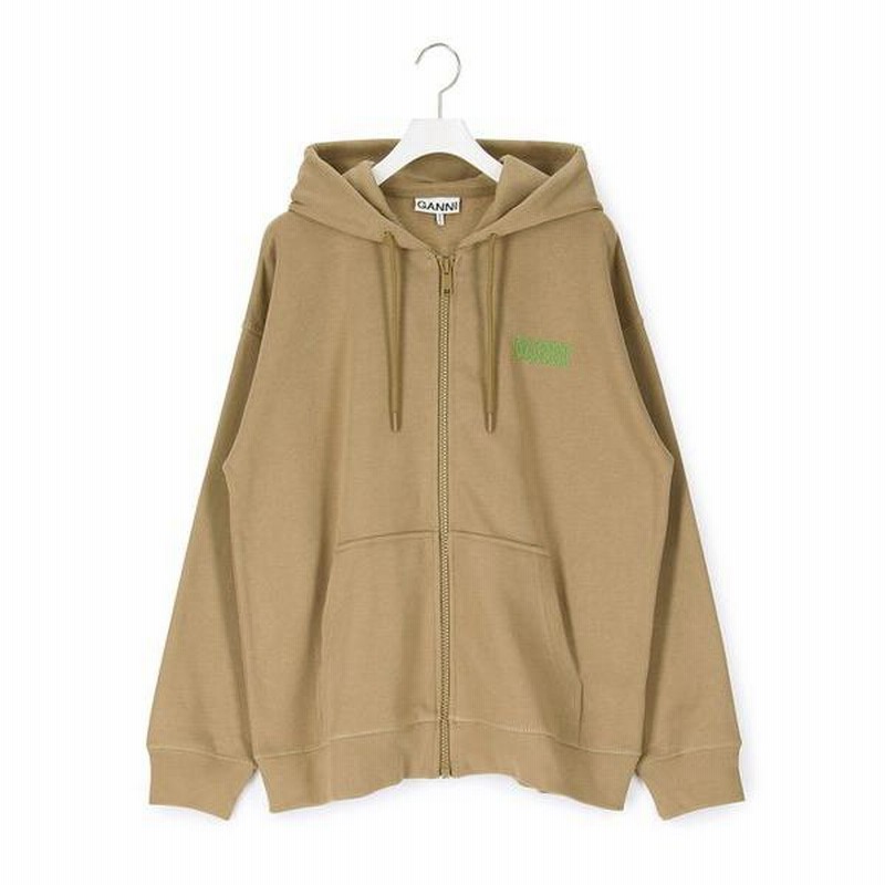 トップス GANNI OVERSIZED ZIP HOODIE adam et rope GANNI OVERSIZED ZIP HOODIE adam et rope